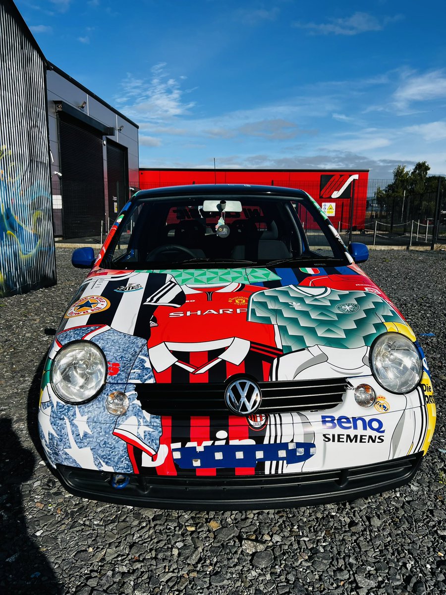 niclasico's tweet image. Apologies for the late opening today, I was picking up something pretty special for the shop! Thanks to @from12yards_ for the artwork and Art In Motion in Lisburn for turning the Lupo into this! Safe to say I am absolutely buzzing with it!