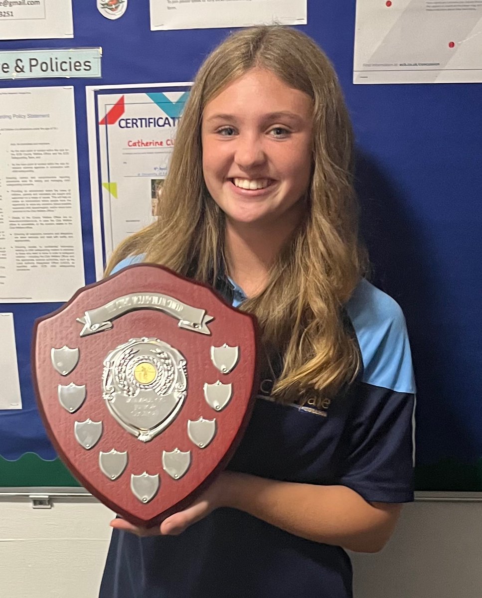 Congratulations to Liv W, winner of The Chris Mclauchlan Shield (junior player of the year 2023) #Winner #Cricket #JuniorCricket