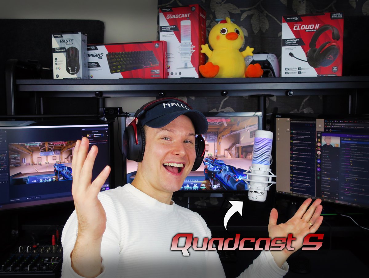 LaeppaVika's tweet image. Tätä mikkiä (ei se hiiri) on ilo suositella! #ad

Sain 2-PC setupin toimimaan yhdellä(1) @HyperX #QuadcastS-mikrofonilla! Kahden ulostulon ansiosta voin kommunikoida tiimini kanssa peli-PC:llä ja samalla selostaa striimi-PC:llä.

Tsekkaa oma mikki täältä:
hyperx.gg/LaeppaStreamHX