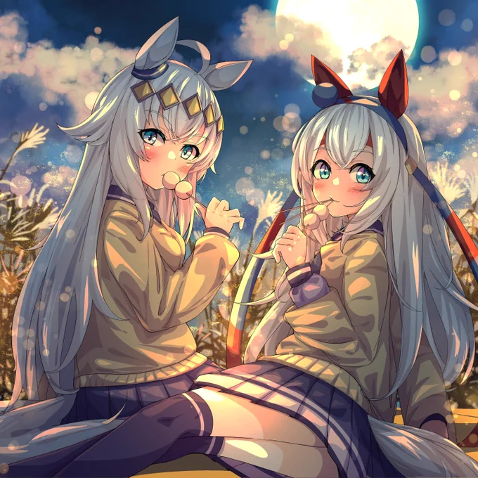 食欲の秋#ウマ娘#オグリキャップ#タマモクロス 