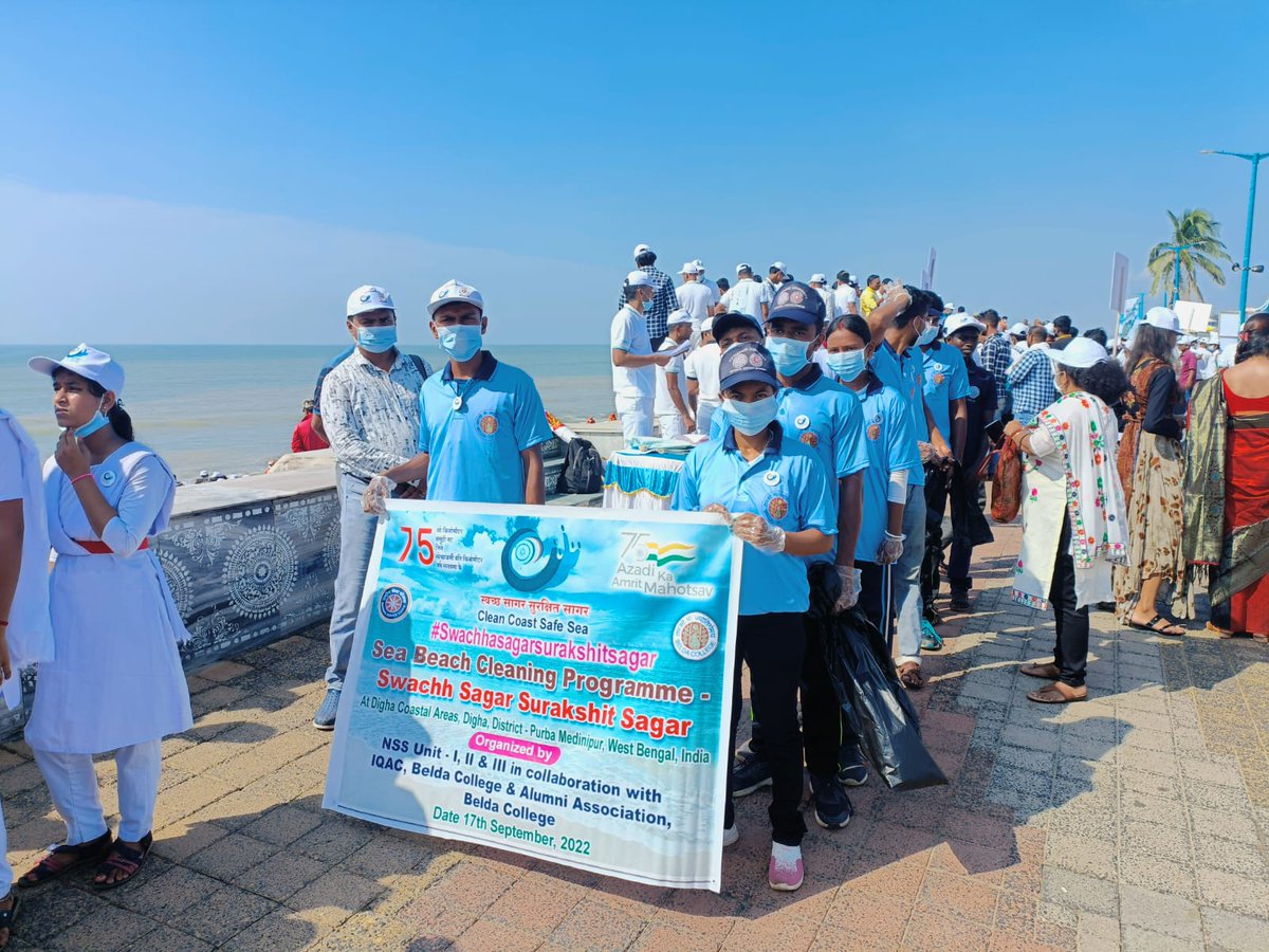 BeldaCollege's tweet photo. #SwachhSagarSurakshitSagar
NSS Unit, IQAC, Belda College Alumni Association, Belda College, Belda, Paschim Medinipur, West Bengal, India.
@rdnss_kolkata 
@NssBeldaUnit1 
@NSSUnit2_Belda 
@NSSUnit3_Belda
@PMOIndia 
@swachhbharat https://t.co/JLwmI7g9vQ