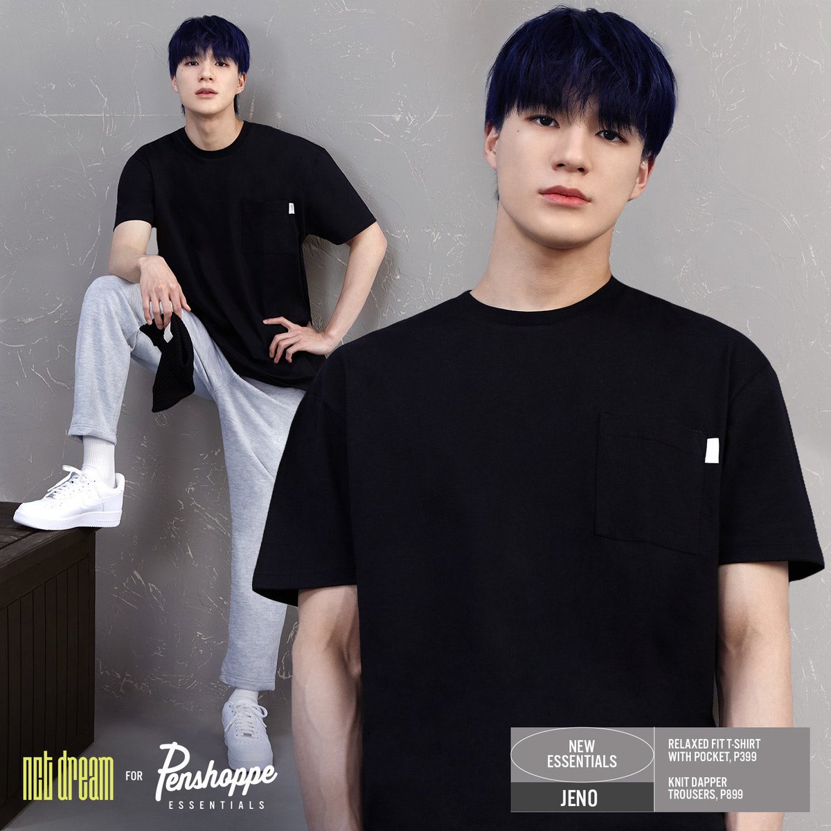 PENSHOPPE's tweet photo. NCT DREAM’s JENO wears your everyday uniform from #PENSHOPPEessentials.

Explore the collection’s newest styles you can wear day to night, with just the right balance of comfort, performance, and style.

Now available online and in stores. https://t.co/7n3XFs3CtG