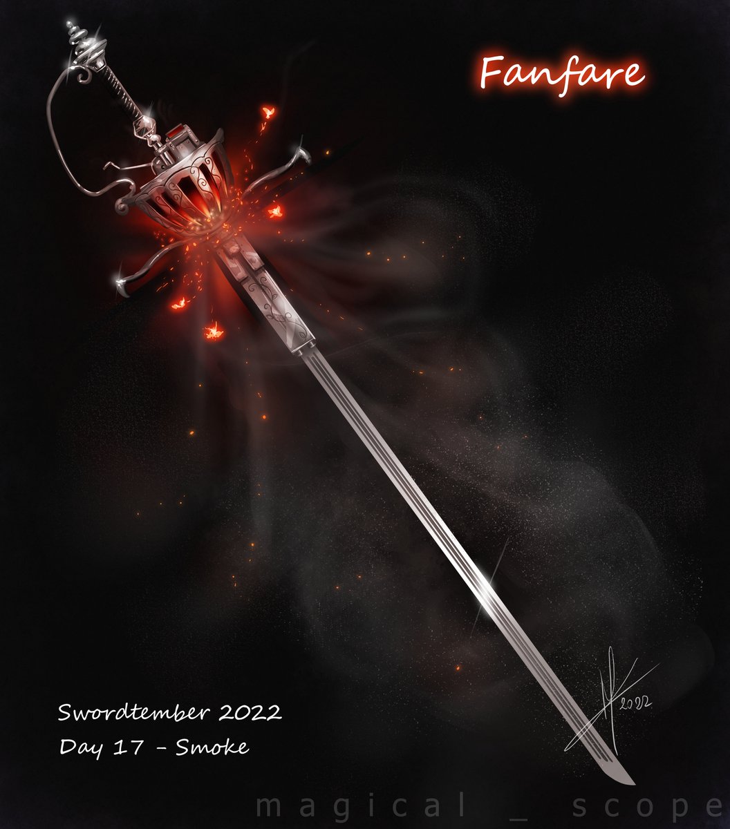 magical_scope's tweet photo. Swordtember 2022 day 17: Smoke
Fanfare https://t.co/dcuVsjAdbk
