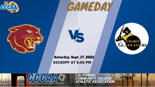 CccaaBaseball's tweet photo. Sacramento City 🆚  Chabot | CCCAA Football 
🗓️ Saturday, 09/17,2022
📺: https://t.co/BjHG4ifzAI    
🏈 : Kickoff at 5:00 PM
@raphael_kag
@RisterCody
@Rugby_Boy11
@saccitycollege
@SacCityFB
@SeefUchiha
@streetsavvyGMG
@SumrowDustin
@tina_nixon_ @OFAlex2 
@ZayByars8 @MQuinteros17 https://t.co/IgS66lpSkM