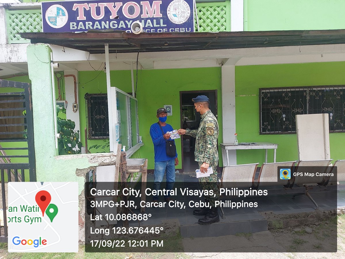 Rpscoyrpsb7's tweet photo. 𝐒𝐀𝐘 𝐍𝐎 𝐓𝐎 𝐓𝐄𝐑𝐑𝐎𝐑𝐈𝐒𝐌

RMFB 7, Carcar - Personnel of Technical Support Company PSSg Garry G Sordilla conducted Anti-Terrorism, Anti Criminality and Drug Awareness to the residents of  Brgy. Tuyom, Carcar City, Cebu on September 17, 2022 at 12:01 in the afternoon. https://t.co/toLM8lMAN3
