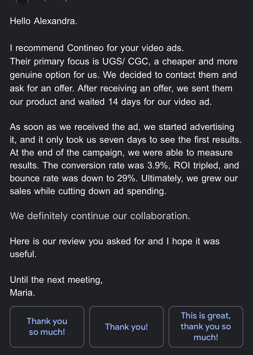 The best indication of a quality comes from already existing users. 👇🏆

#VideoMarketing #TikTok #facebookads
