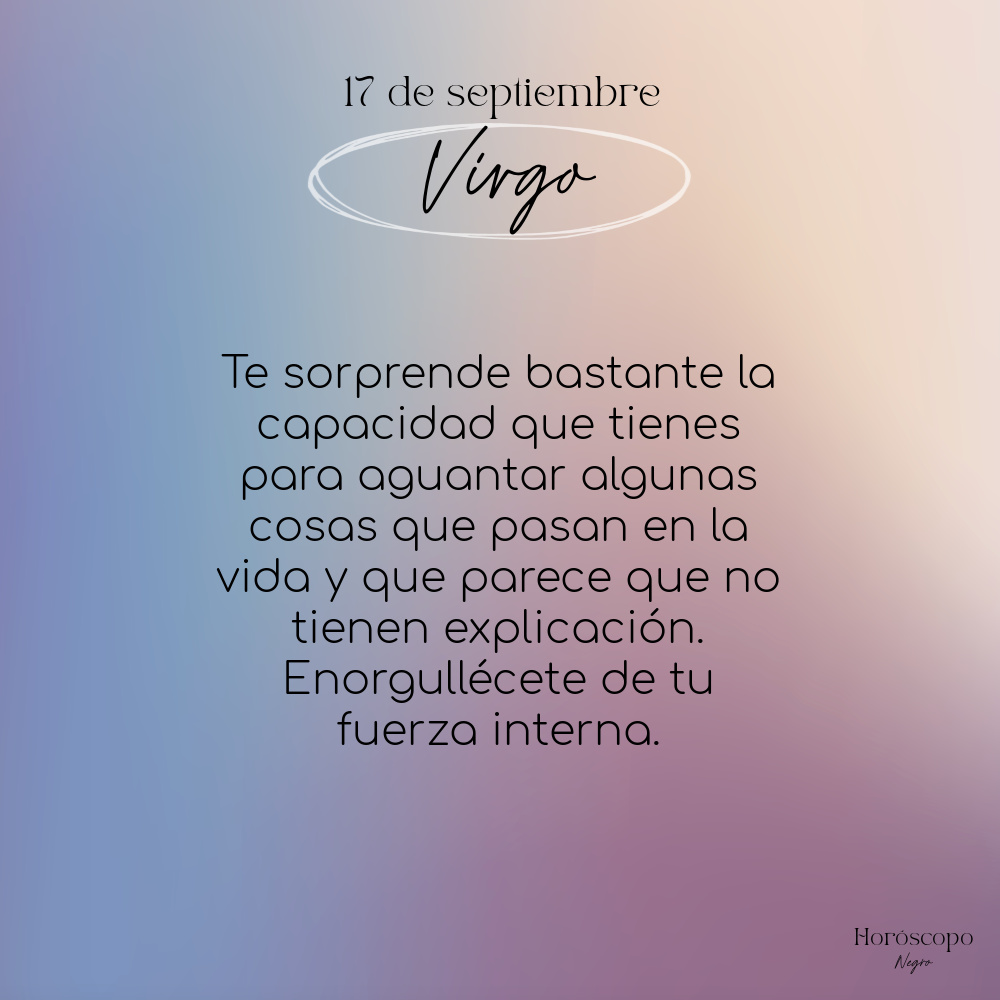 virgo_hn's tweet photo. El horóscopo diario del 17 de septiembre para #Virgo ♍️🔮 #horoscoponegro #horoscopodiario https://t.co/9JIhYdxx3C