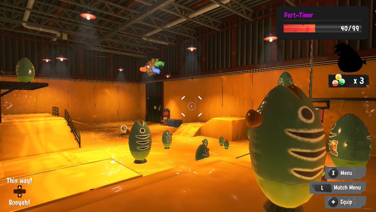 When you get a little bored waiting for people to join your #SalmonRun lobby in #Splatoon3!

#NintendoSwitch