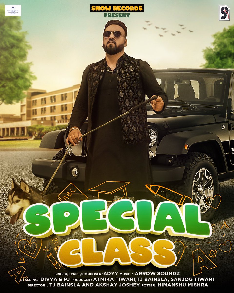 adyy_worldwide's tweet photo. Special Class (Full Video) Adyy | Divya & PJ | Arrow Soundz | Snow Recor... https://t.co/sqH1CgzLUm via @YouTube
Singer/Lyrics/Composer : @adyy_music
Music : @arrowsoundz
Record Label: @SnowRecordsofc
#latestharyanvisong #TrendingNow #adyy #freshsingle #pop #IndependentMusic https://t.co/TgbgfJUTMh