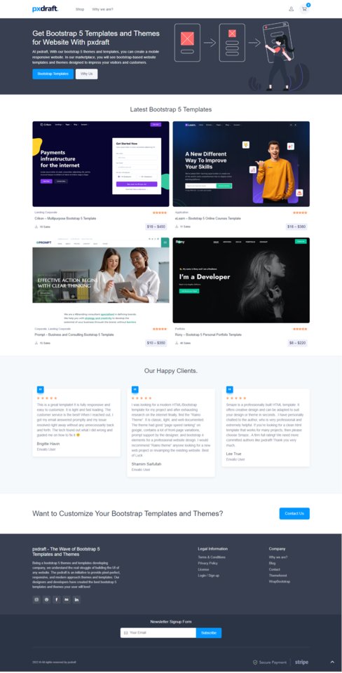 pxdraft's tweet photo. At pxdraft, With our #bootstrap5 #themes and #templates #, you can create a mobile responsive website. In our marketplace, you will see #bootstrap based website templates &amp; themes designed to impress your visitors and customers.

https://t.co/zdVBjtinWx

#pxdraft #businessowners https://t.co/GQIE4jdNkq