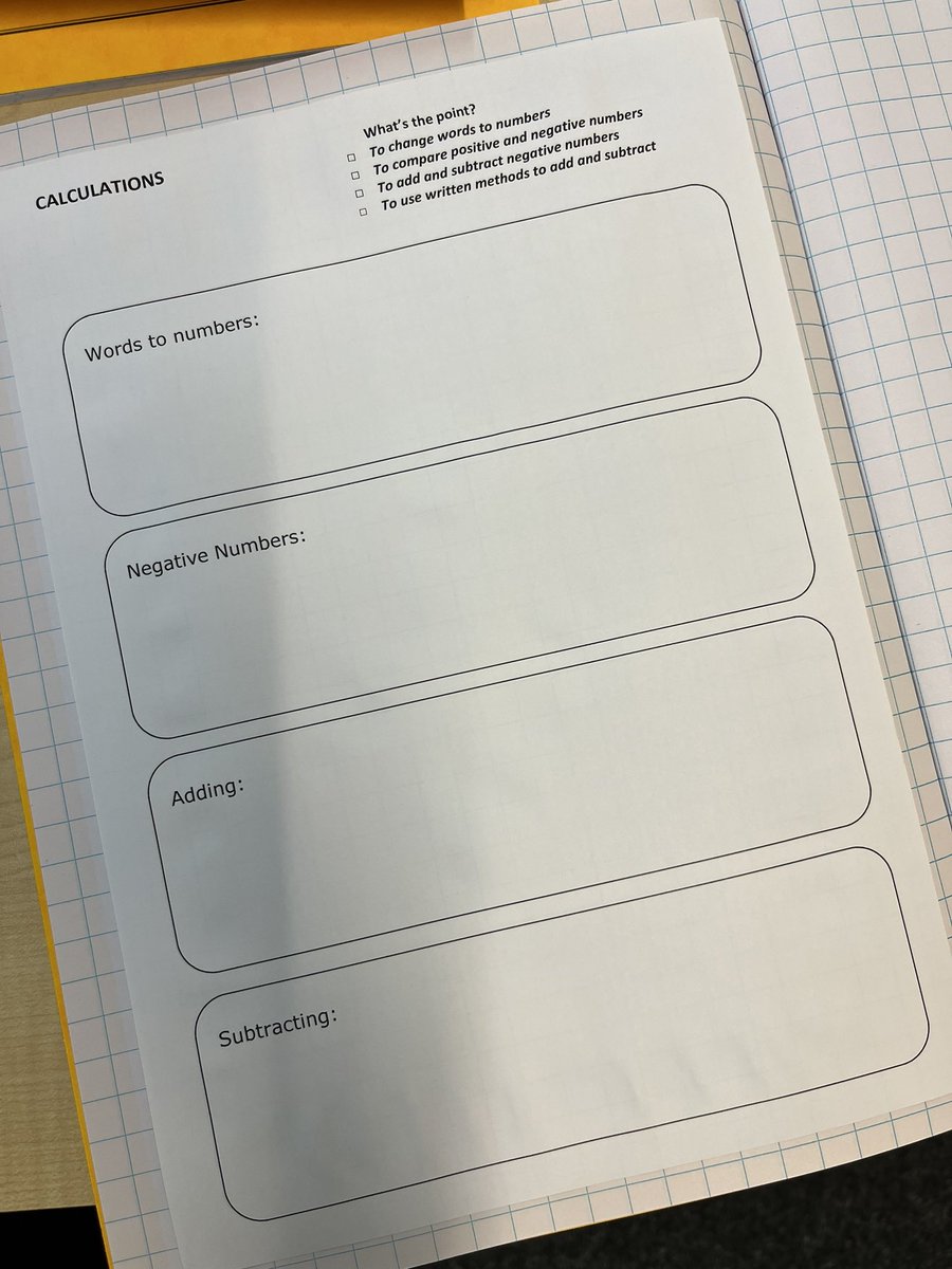 FSMathsFocus's tweet photo. We use ‘Notes Sheets’ to help students structure their note taking. By the end of the course they’ve created their very own revision guide with worked examples. Thoughts? #fsmathsfocus #fsmaths #femaths #functionalskills https://t.co/RTT4iDJ9IP