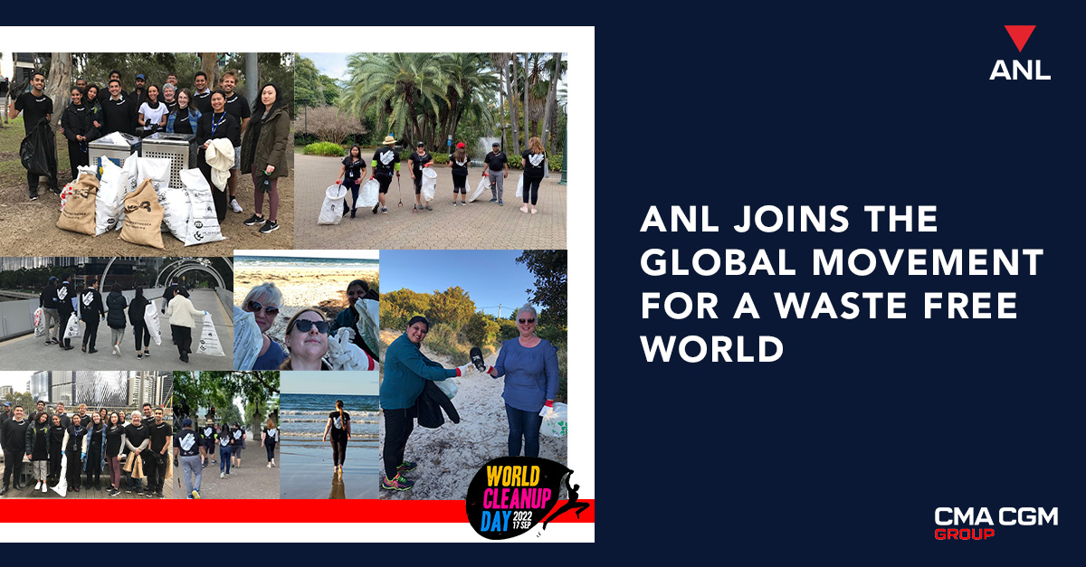As part of our global commitment to a more sustainable future, the team at ANL rolled up their sleeves for World Clean Up Day!

We hit the beaches, cities and parks across Australia to clean up rubbish and do our part towards a waste-free world.