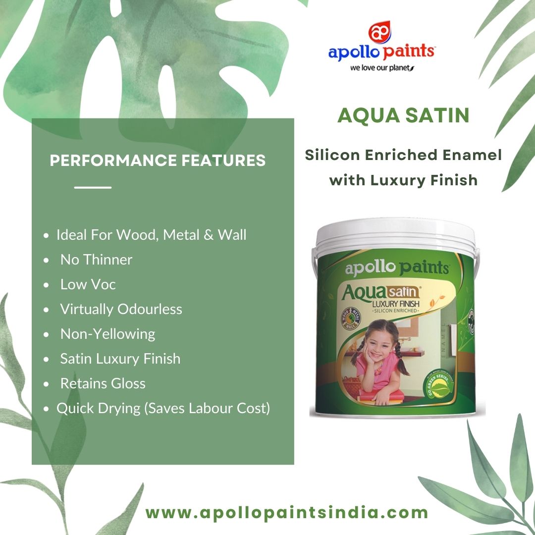 ApolloPaints_IN's tweet photo. AQUA SATIN
Silicon Enriched Enamel with Luxury Finish
https://t.co/1VNri3s6wF
.
.
#india #apollopaints #apollopaintsindia #business #paints #interiordesign #specialcoatings #waterproofing #repair #instacare #ecoplus #paintingcontractor #exteriorpainting #exterior #interior https://t.co/LYbDGZ4TkJ