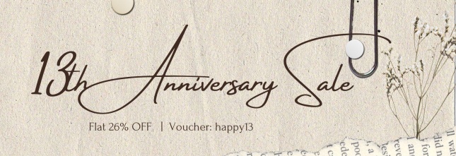 SheepStop's tweet image. SheepStop's 13th Anniversary sale is here ! Get flat 26% off on all merchandise, brand-new arrivals plus all the essentials with the voucher code : happy13 only at sheepstop.com
