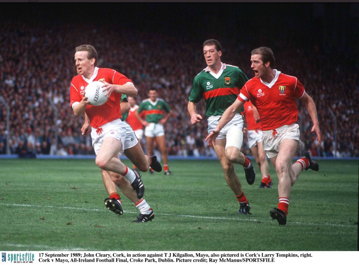 CastlehavenGAA's tweet photo. On this day in 1989 at Croke Park the Rebel County won their first All-Ireland Senior Football Championship title for 16 years, with Dinny Allen raising aloft the Sam Maguire Cup at Croke Park https://t.co/tuhP3n7x65
