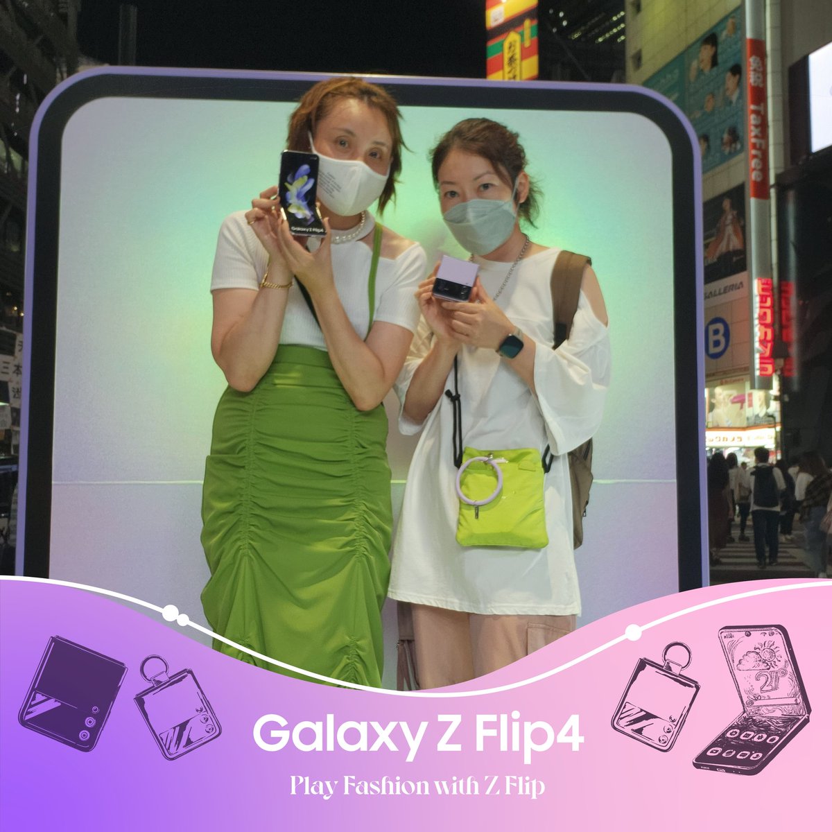 1127Kiss's tweet photo. #Galaxy Z Filip4 #Filipコーデ
@GalaxyMobileJP https://t.co/QODqXgmEsF