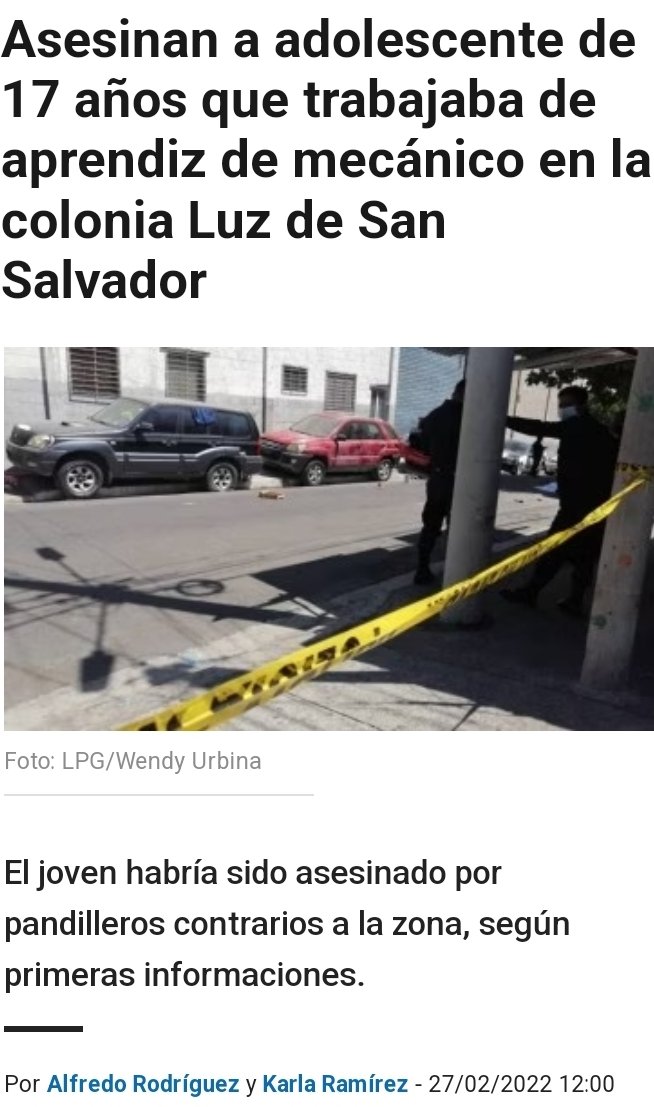 GGallegos24's tweet photo. Hoy recordé el cruel asesinato de Jonathan de tan solo 17 años, quería salir adelante en la vida y a su edad estaba de aprendiz de mecánica, pero terroristas pandilleros le arrebataron la vida.
Ahora nuestros jóvenes tienen un mejor futuro, sin temer el acoso de estas lacras. https://t.co/UxkBn6LFlB