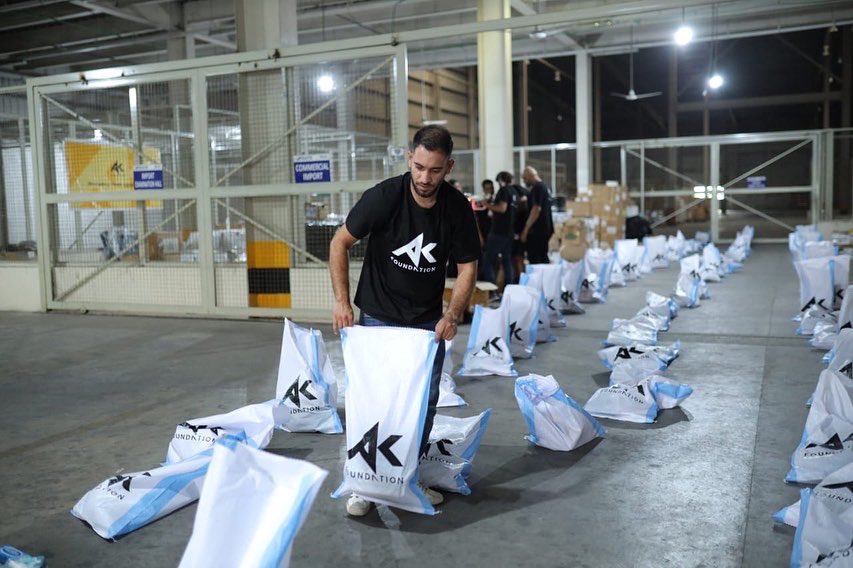 Our team spent the day at the International Cargo Terminal in #Pakistan yesterday, taking inventory of the shipment from the UK, delivered in partnership with Hands Across The Skies. Then straight onto packing as many hygiene kits as possible. Thank you for all your support.