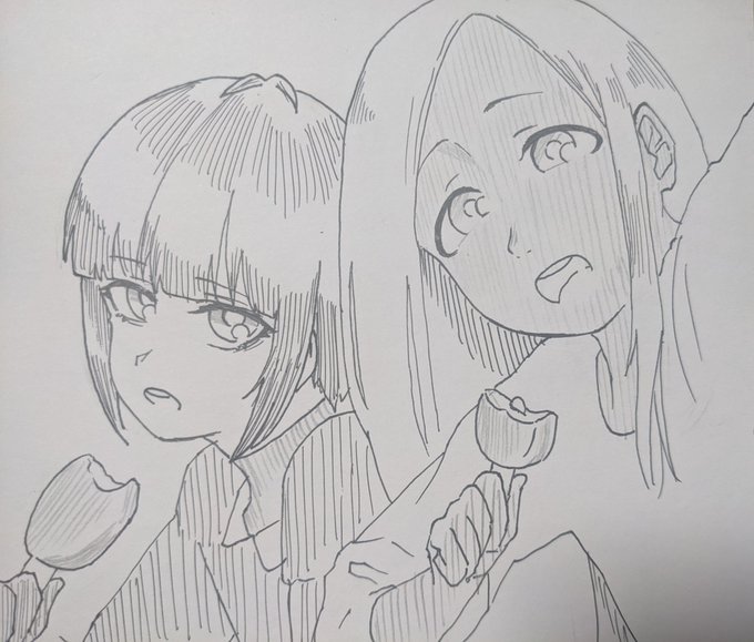 白雪千夜さんとパルム一緒に食べてる所を自撮りに収められるライラお嬢さま。 