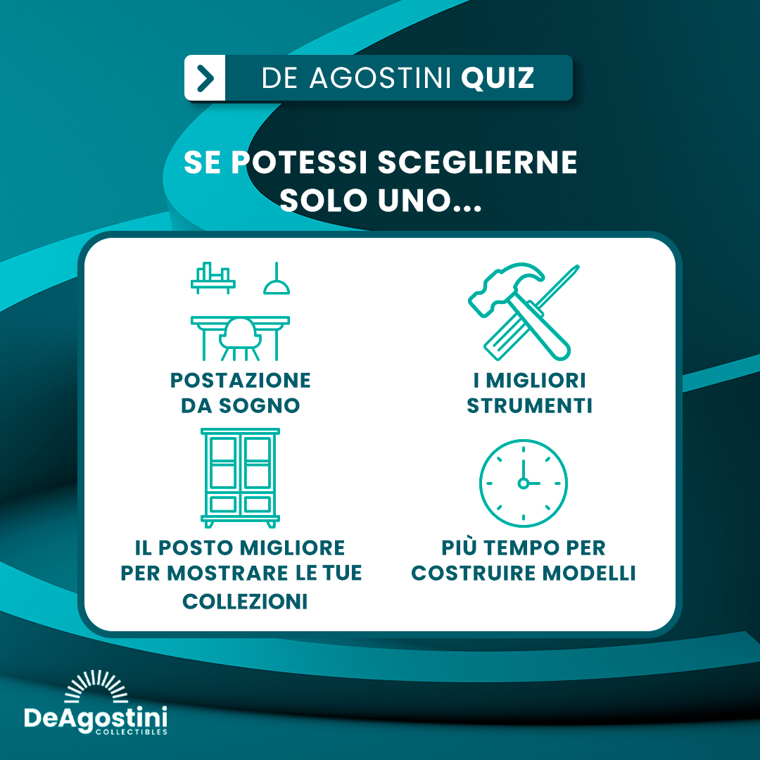 deagostini_it's tweet photo. 💚 Sappiamo che è difficile, ma se potessi avere solo una di queste cose... quale sceglieresti? 😮👇⁣⁣

#deagostini #deagostinipublishing #riscopriletuepassioni #collezione #modelli #hobby #gioco #collezionideagostini https://t.co/W3MAz4zMTD