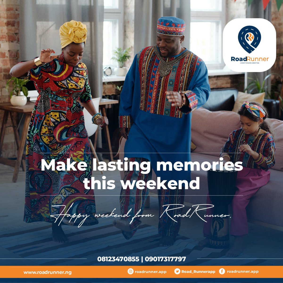 Road_Runnerapp's tweet photo. Is it an owambe weekend for you? Or are you just going to be home all weekend?
Whichever it is, make it count.
#weekend #weekendvibes #weekendmood
#roadrunner #roadrunnerapp #comingsoon #delivery #deliveryservice #deliveryserviceyoucantrust #deliveryservicecomingsoon https://t.co/VJLUT2EzRu