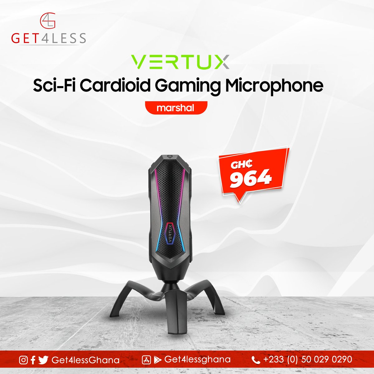 Get4lessGhana's tweet photo. Experience #gaming like never before with the ergonomic #Vertux Gaming #Accessories!
#Order yours from our #stores.
#Get4LessGhana #FreeDelivery #Gamer https://t.co/rEEhmpUaNf
