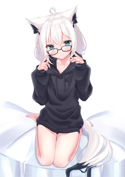 えへへ…似合いますか…//#絵フブキ 