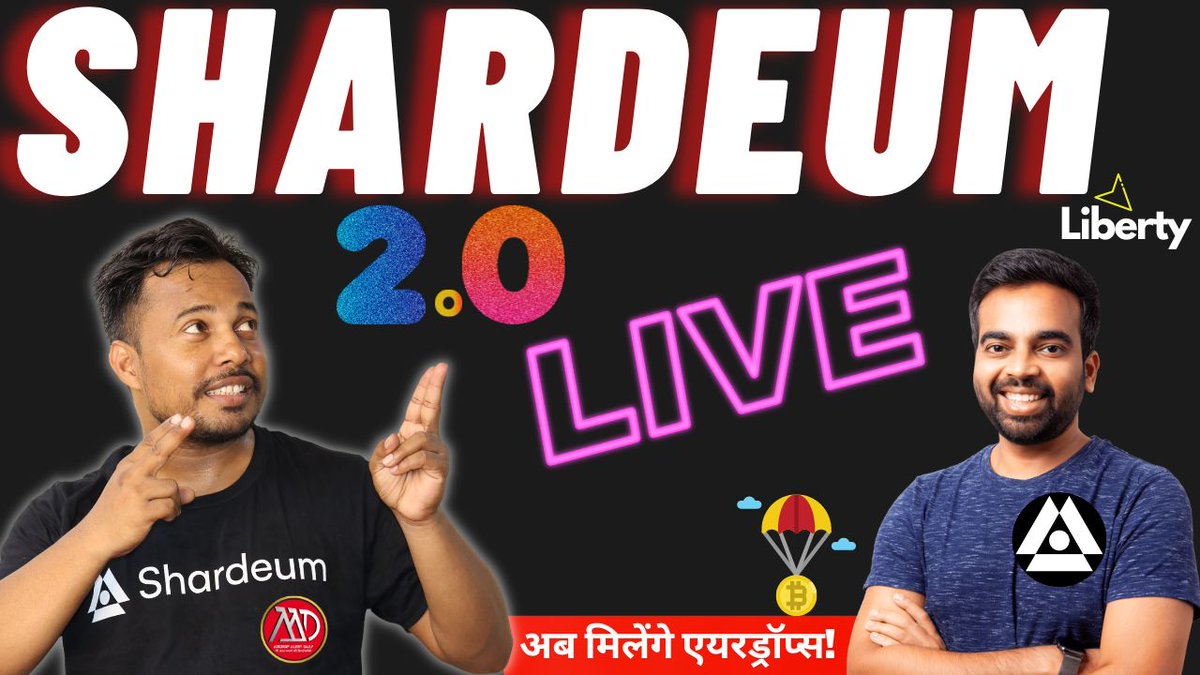 AirdropAlertAAD's tweet photo. #Shardeum 𝗟𝗶𝗯𝗲𝗿𝘁𝘆 𝟮.𝟬 is live 🚀 Upcoming Airdrops! 

🎬👉 https://t.co/PZ7fFwqAAw

@NischalShetty @shardeum @jmohamedzahoor
@gregoryhemmer @vaijanath_eth @RamprasadVV @ShardeumSwap  @SwappedFinance @shrutijainsj01 @SuOnRamp @ac_subbu

#ProofOfCommunity https://t.co/mjdiULG1U0