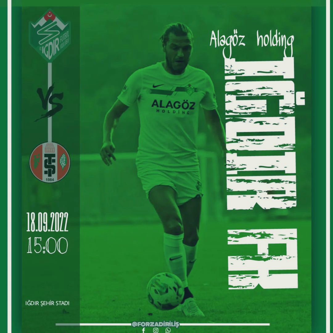 MAÇA MAÇA MAÇA!

Adınla, Şanınla sen yürü,
Arkanda taraftarın gücü!

<a href="/igdirFK/">Alagöz Holding Iğdır Futbol Kulübü</a> 

#osenebusene 
#forzaığdır