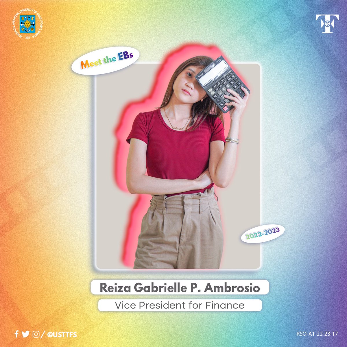 USTTFS's tweet photo. Watch as in our 9th year we #CaptureEveryHue in our productions and quality content that continues to train Thomasian student-leaders and filmmakers in the depths of Philippine cinema through #S9ECTRUM
#TFS9
#ThomasianFilmSociety
--
RSO-A1-22-23-17 https://t.co/Kz1dU7iUZm