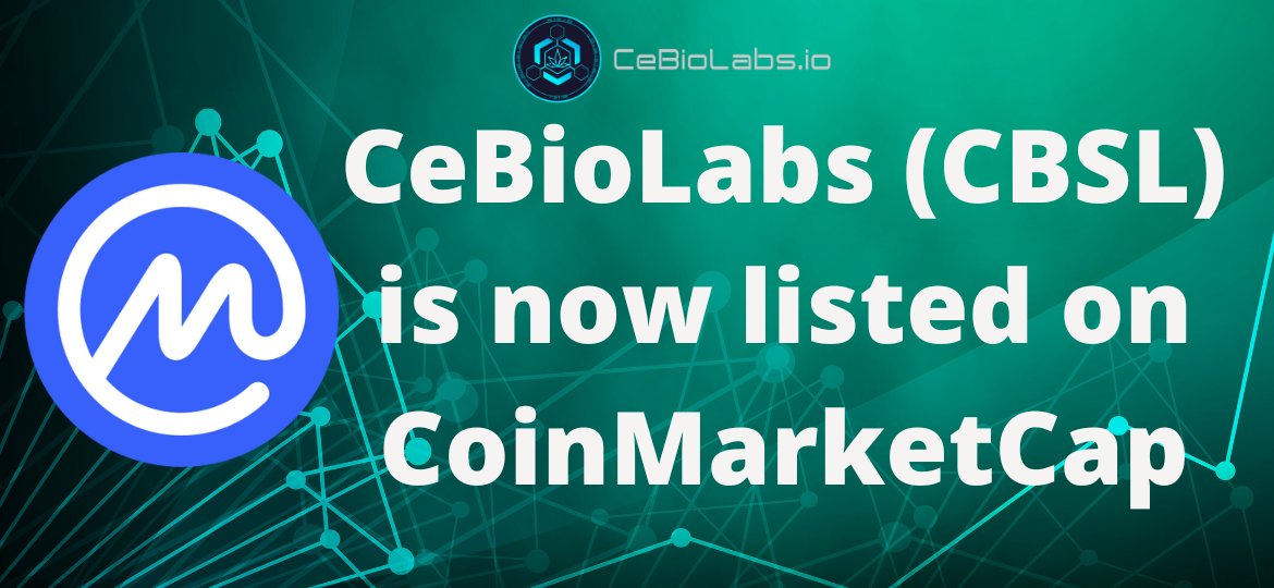 CeBioLabs's tweet photo. We are listed on CoinMarketCap 🎉
We are happy to announce that CBSL has been listed on @Coinmarketcap. After our launch, price information and charts will also be available there.
📌 $CBSL on CMC: https://t.co/1MOMiVtJhh
👇
✅JOIN ICO: https://t.co/2JhGxXtqpv
👆
#ICO #BSC https://t.co/ds9pAqMpFL