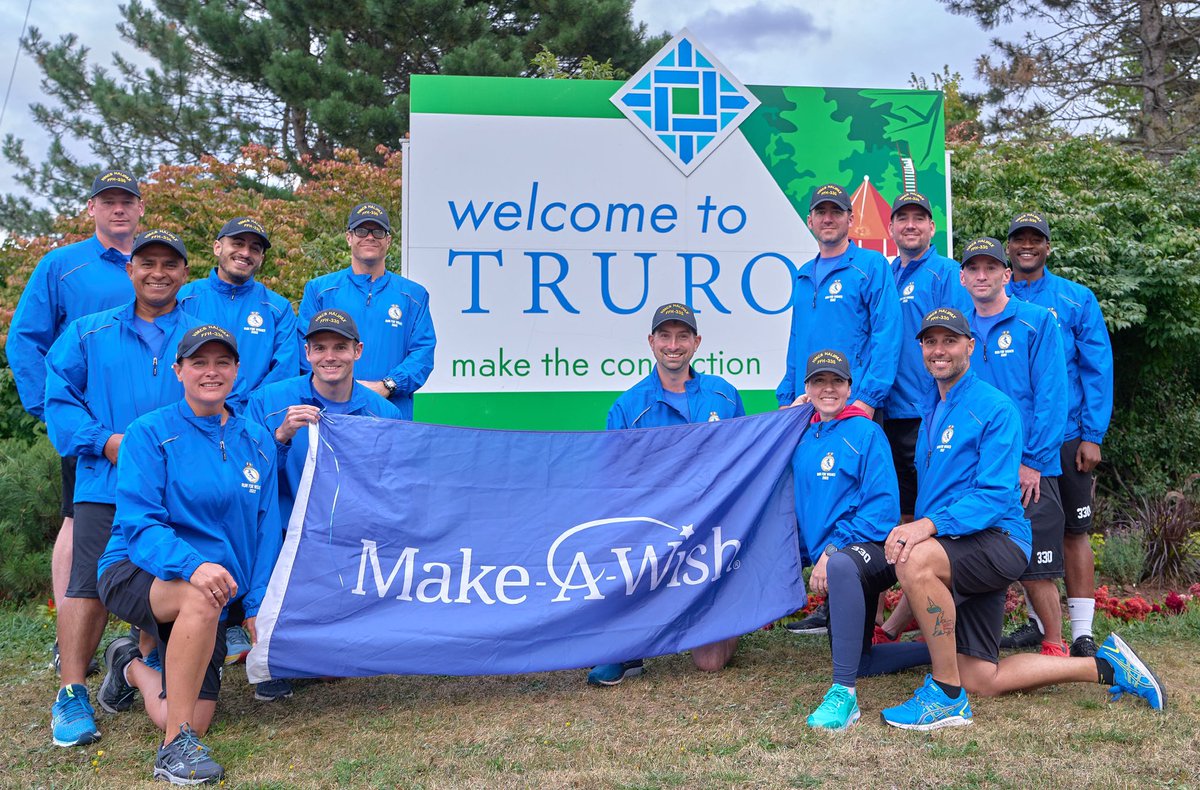RunForWishesNS's tweet photo. TRURO! Thank you for supporting HMCS Halifax Run For Wishes team with donations of $2,385.64!! 🌟👏❤️

Today we’ll be running a combined 103 kms! 

Next stop - Antigonish

#RunForWishesNS @MakeAWishNS @TownofTruro @AntigonishTown https://t.co/ClASoAbZa0