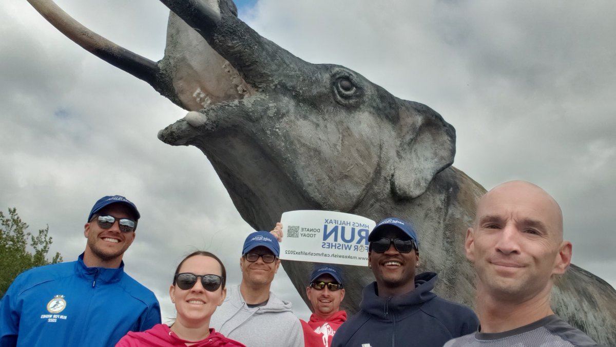 RunForWishesNS's tweet photo. TRURO! Thank you for supporting HMCS Halifax Run For Wishes team with donations of $2,385.64!! 🌟👏❤️

Today we’ll be running a combined 103 kms! 

Next stop - Antigonish

#RunForWishesNS @MakeAWishNS @TownofTruro @AntigonishTown https://t.co/ClASoAbZa0