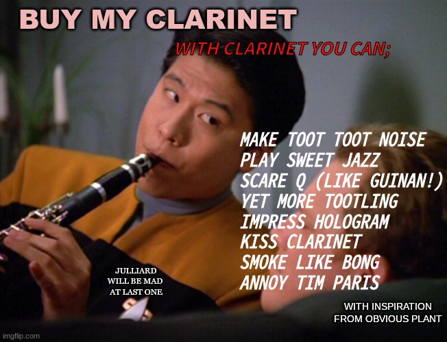 Lots47's tweet photo. #obviousplant #clarient #startrekmemes #voyagermemes #startrekvoyager #harrykim https://t.co/EDlQuxlbUv