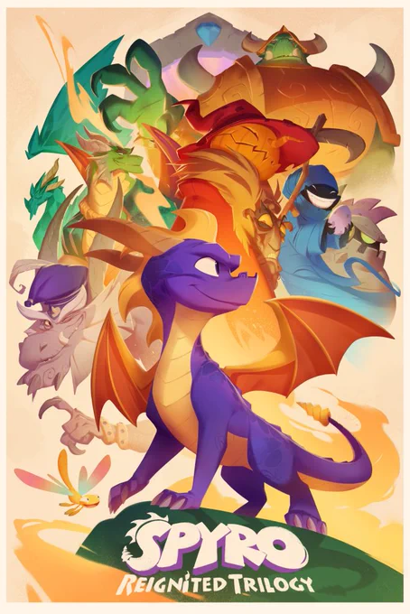 Spyro Reignited Trilogy Concept Art by Nicholas KoleFull Gallery and   