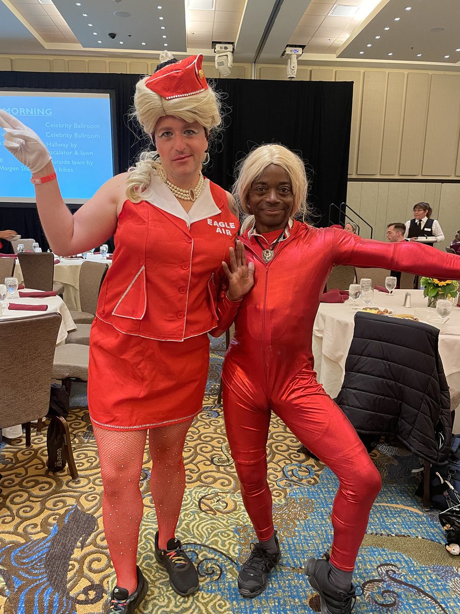 LGBTCenterNYC's tweet image. #RedDressDay is both a day of joy and a day of remembrance. We wear red to form a giant, living AIDS ribbon as we ride down the East Coast. 

Stay tuned to see some more attires later tonight 💃💋!

#C4C2022