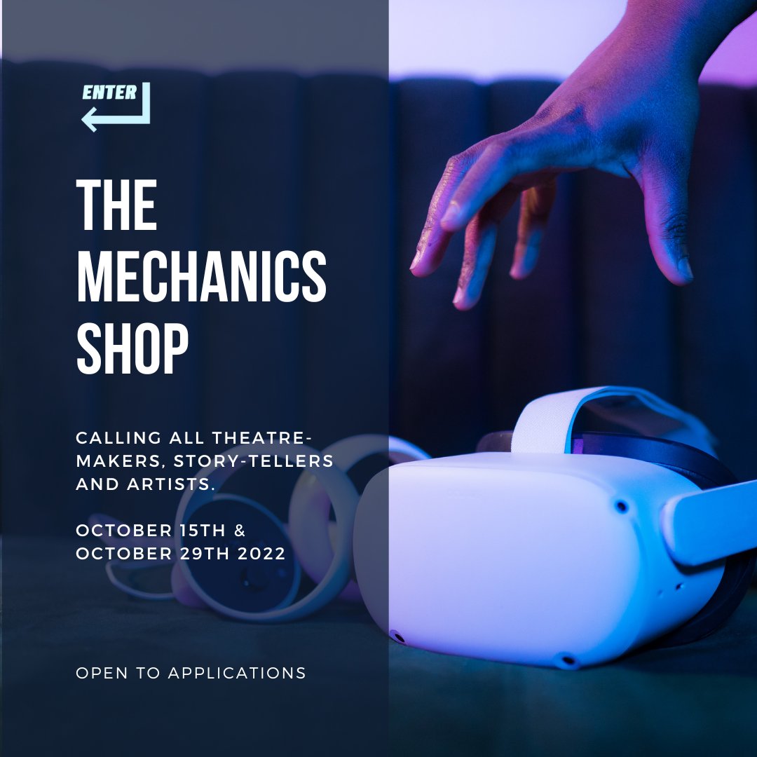 Enter_theVenue's tweet image. The Mechanics Shop - an ENTER Takeover 

Calling all theatre-makers, storytellers and artists.