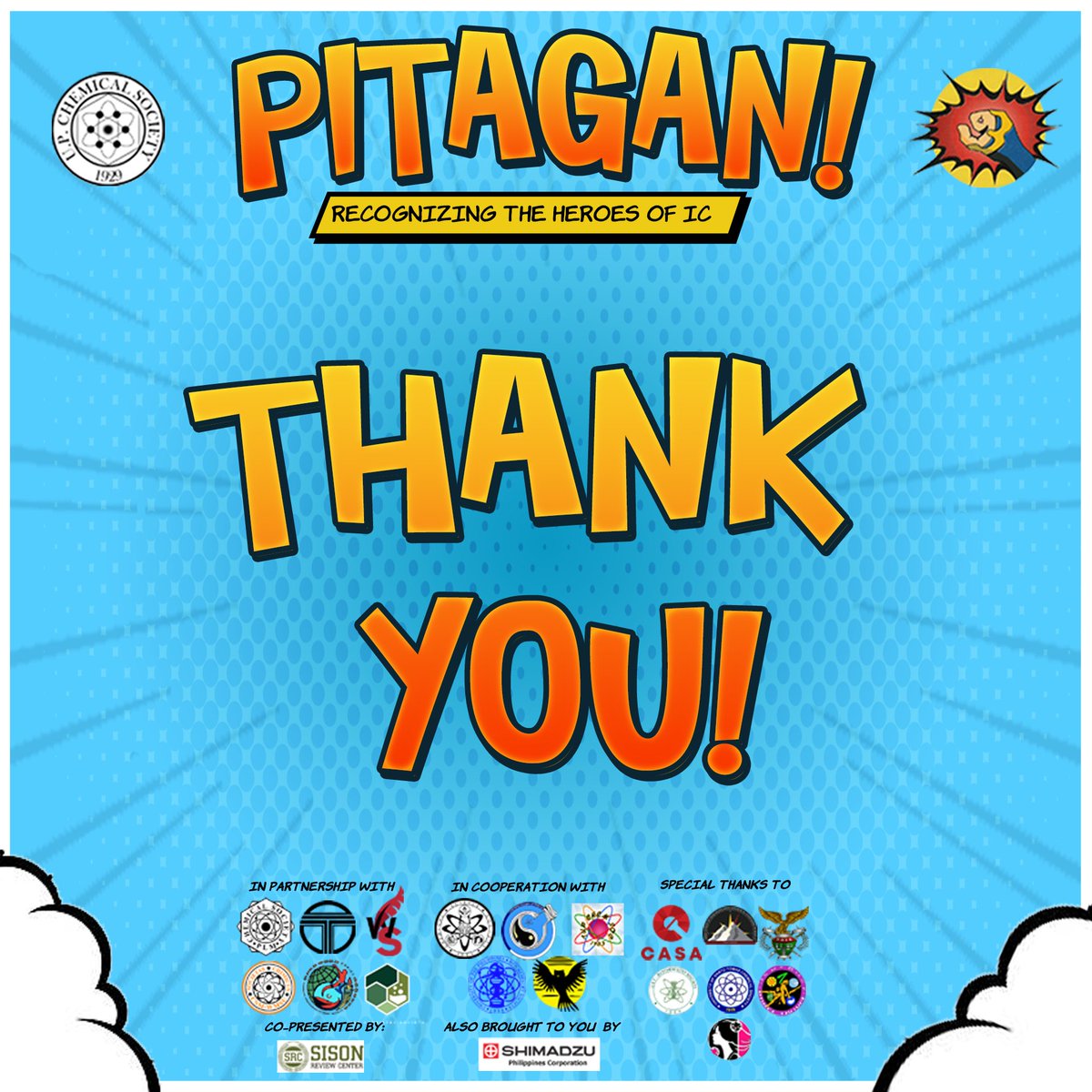upchemsoc's tweet photo. On Sept. 9, 2022, UP ChemSoc extended its gratitude towards the heroes🦸‍♂️🦸 of the Institute of Chemistry through 💥PITAGAN!💥  This ceremony truly appreciated those who make the Institute of Chemistry a better place.🎉

#Chemicon
#ChemSoc93
#ComiCS93
#ChemSocSarapKapiling https://t.co/6pt5gpJT7x