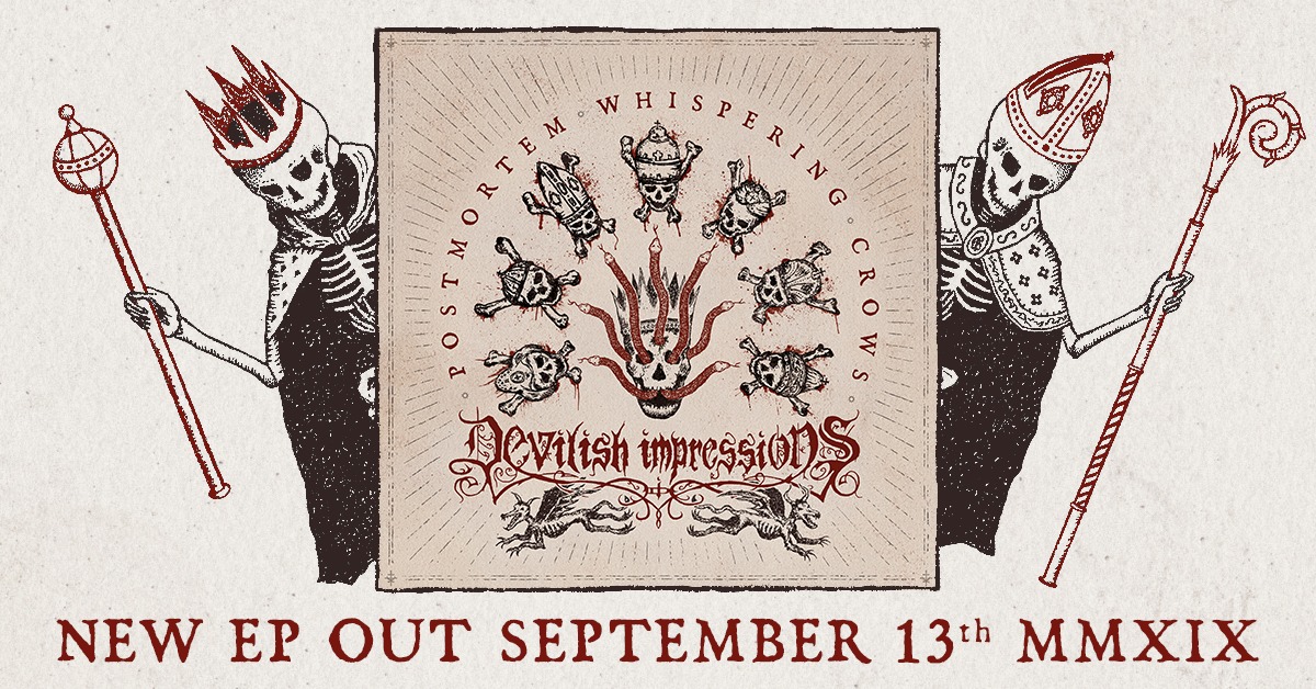 NeKronos's tweet photo. DEVILISH IMPRESSIONS 🇵🇱 | Black Death Metal | [13.09] Repost! | 🤘💀🤘
Three years ago today our latest EP “Postmortem Whispering Crows” was released via Non Serviam Records. (...)
https://t.co/Bm1lA9YwOx
#devilishimpressions @DevilishImpress @NonServiamRec https://t.co/7Tf8IjAbjt