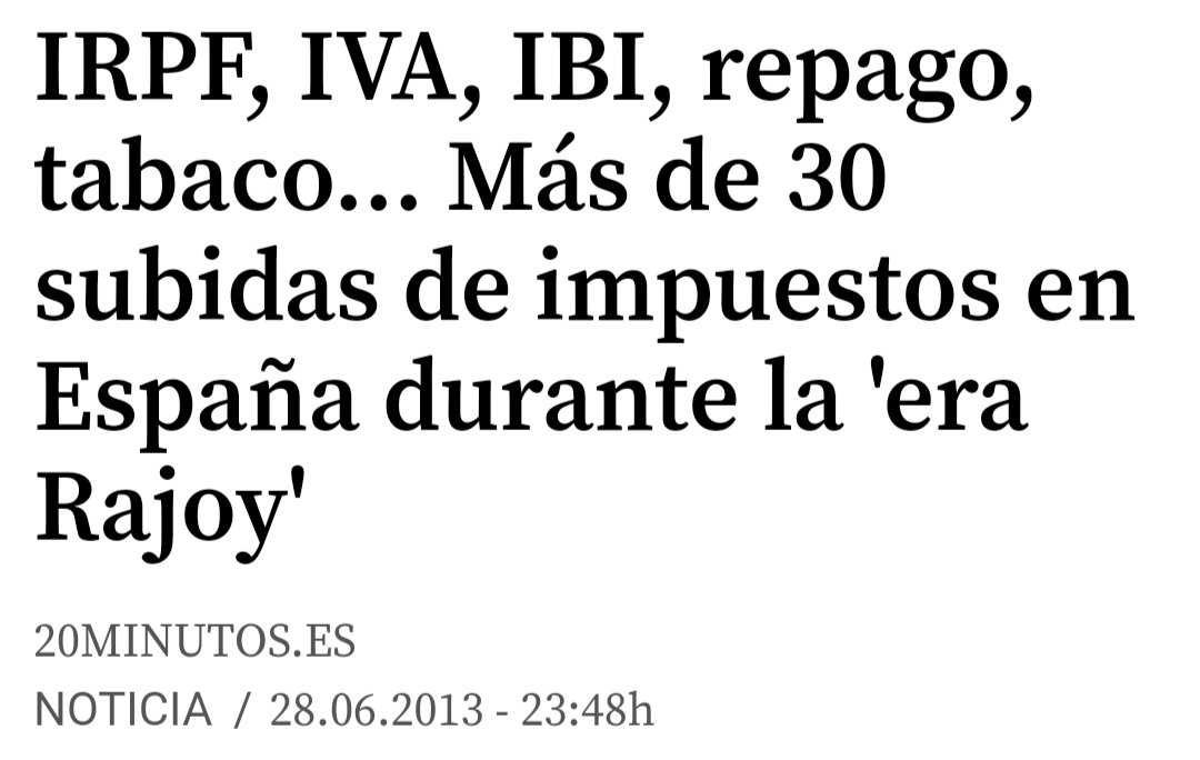 Ser9gio_GR's tweet photo. @NunezFeijoo @populares @GPPopular @PPSenado Los problemas reales de la gente cuando gobiernan los @populares Rescate a la banca perdido; subidas masivas de impuestos a las rentas medias y bajas y beneficios para los ricos como las #becasAyuso; privatizaciones de todo lo público,  derogación de leyes sociales... #recortesPP https://t.co/cCpAcHslpJ