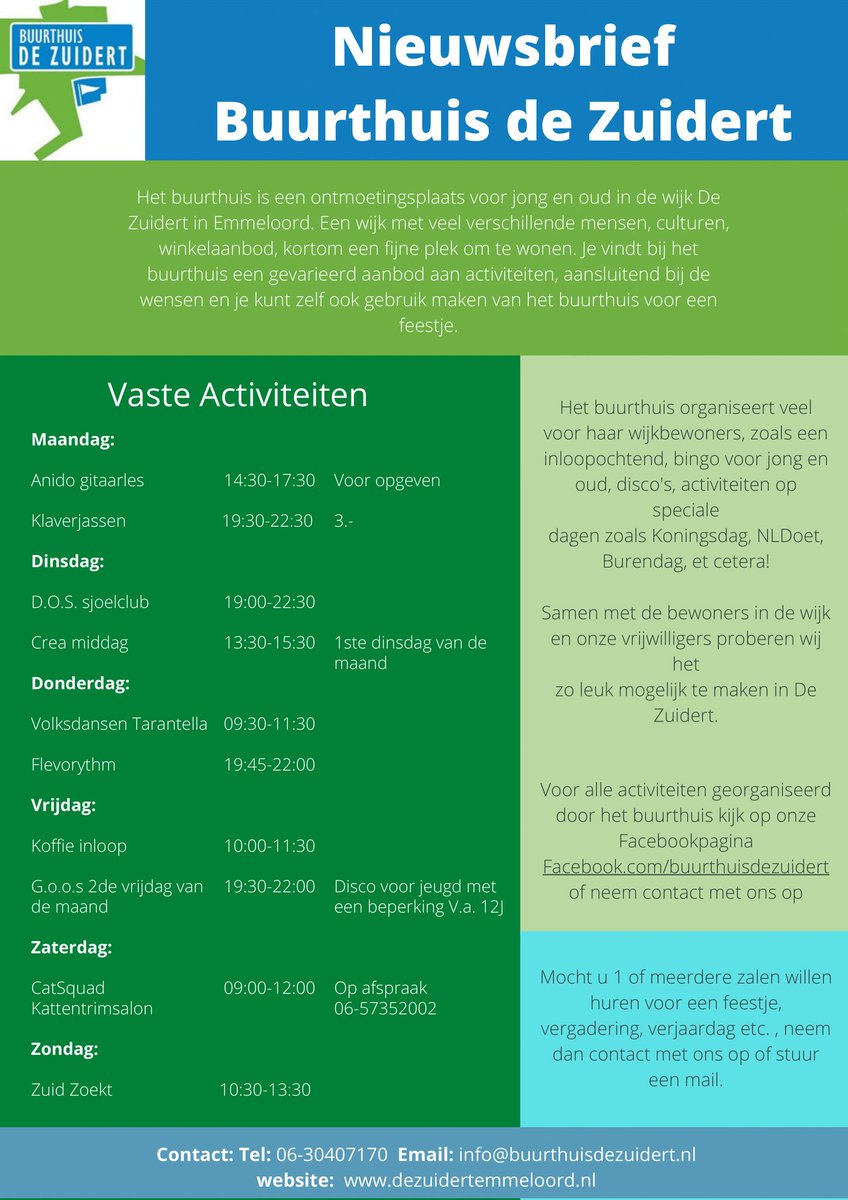 De nieuwe flyer die dit weekend bezorgd wordt in De #Zuidert #Emmeloord 📬