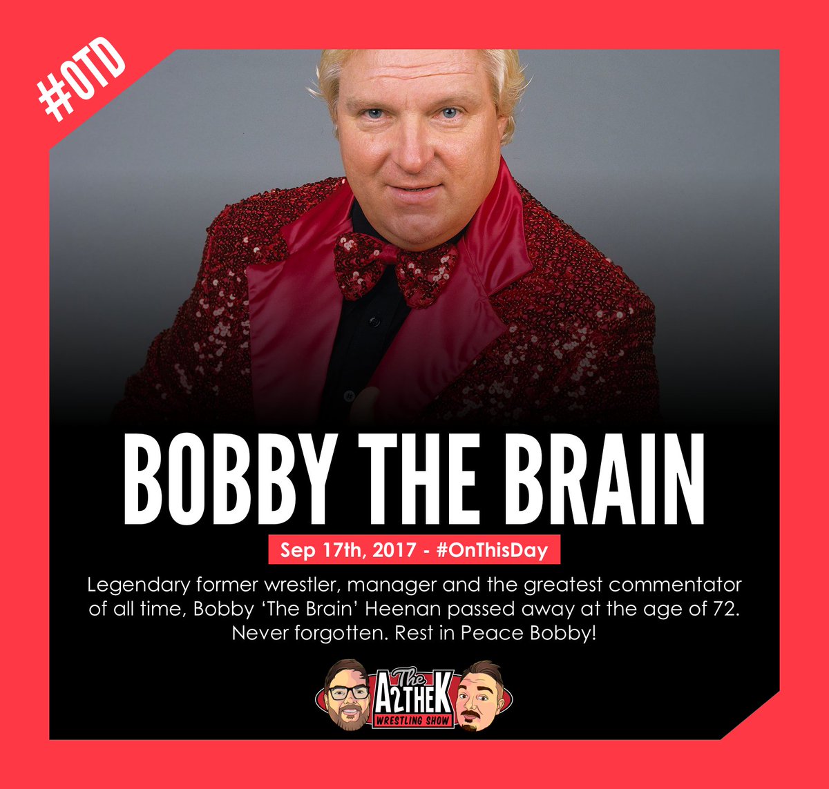 📆 #OTD - We lost the greatest commentator of all time, the irreplaceable #BobbyTheBrainHeenan - there will never be another like him. Rest in Peace Bobby 💜 #bobbyheenan #wwf #wcw #wwe #royalrumble1992 #bestcommentator #wweraw #smackdown #wcwnitro #prowrestling