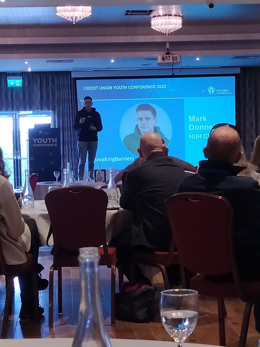 fccumayo's tweet photo. Great opening half to the @creditunionie #2022YouthConference with superb speakers - @RorysStories @McGuinnessEU @HowsUrHead1 #MentalHealth #CUBreakingBarriers 🔨🧱💪 https://t.co/1fSwu9qq1J