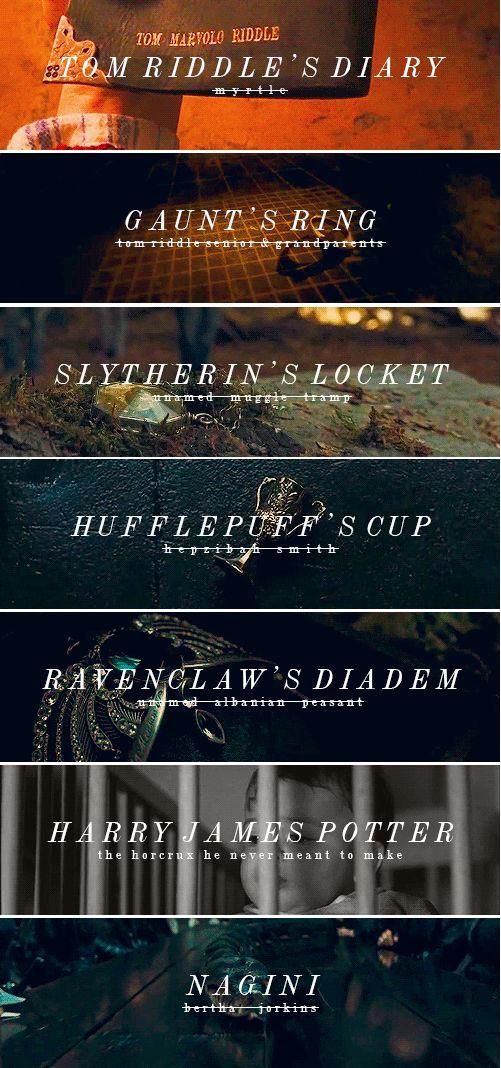 PotterWorldUK's tweet photo. Voldemort's Horcruxes https://t.co/zEZ8cK0KP7