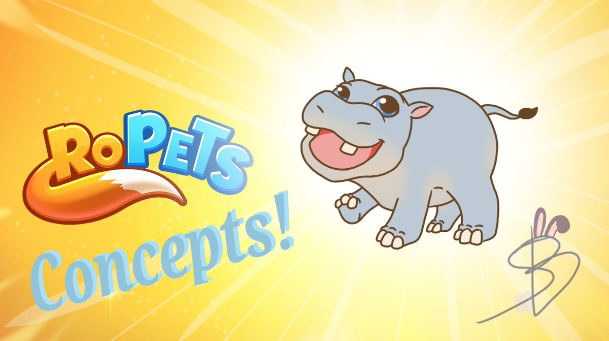 SushiTheBunnie's tweet photo. Tadaaaa! I made a Hippo Pet Concept for @RoPetsGame now by request!🤩
Hope you love it! ❤️
Up mext will be the Cow by popular demand! 😁
#ropets #ropetsconcept #ropetsconceptart @SuperBevarooni https://t.co/E7SZJZermU