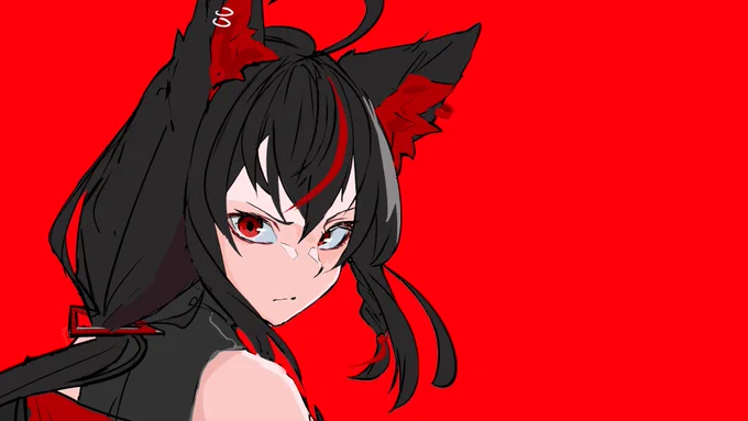 好みの表情描けた 