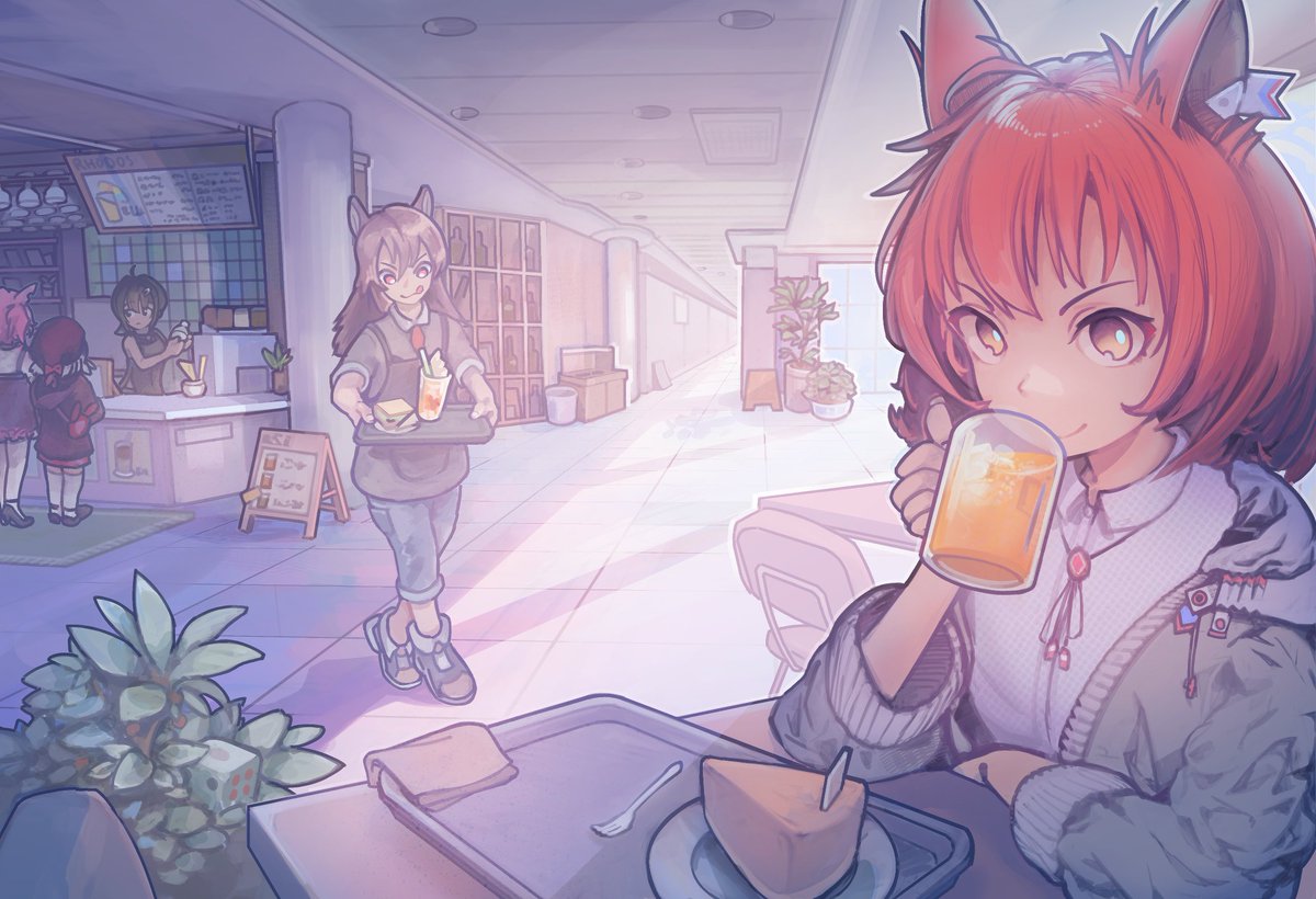 flametail in cafe
#Arknights