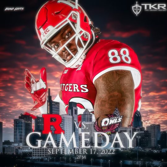 GET UP #RUTGERS NATION, IT’S GAME DAY! 🪓 

🖥️: ESPN+
🕰: 2:00pm ET
🏟: Lincoln Financial Field
🔗: bit.ly/3QRGqnd