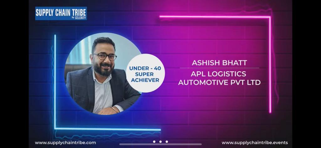 apllvascor's tweet photo. APL Logistics VASCOR is proud to share that Mr. Ashish Bhatt (COO, APL Logistics VASCOR Automotive) has won the Under - 40 SUPPLY CHAIN SUPER ACHIEVER 2022 Award by Celerity Supply Chain Tribe Conf. and Awards 2022

Congrats on your extraordinary achievement! https://t.co/BXaGGLNQVU