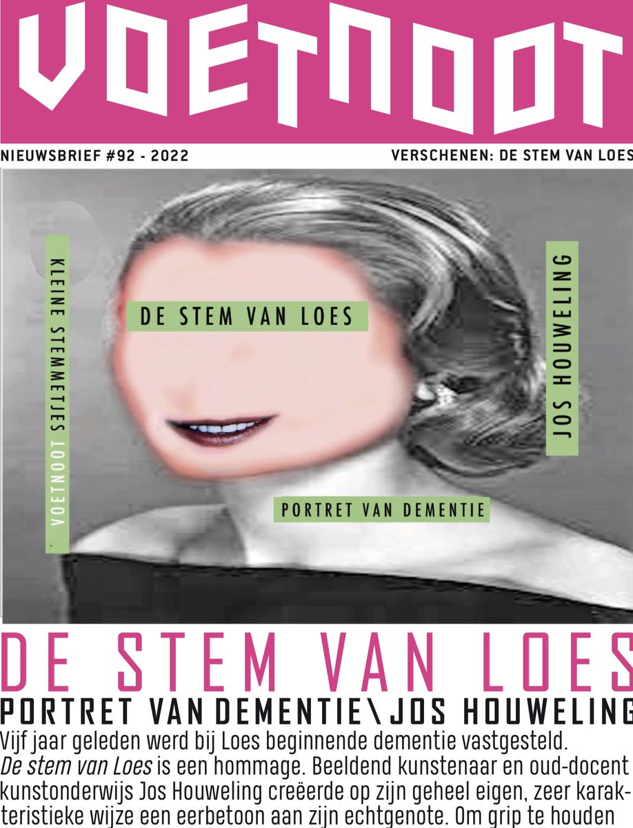 DE STEM VAN LOES IS HET TWEEDE DEEL IN DE SERIE: KLEINE STEMMETJES
TEKST, FOTOCOLLAGES EN VORMGEVING: JOS HOUWELING, AMSTELVEEN
HARD COVER/ 300 AFB./ 15 X 21,5 CM / 304 PAGINA’S - €36 /ISBN 9789491738807 INFO@VOETNOOT-PUBLISHERS.NL \ VOETNOOT-PUBLISHERS.NL